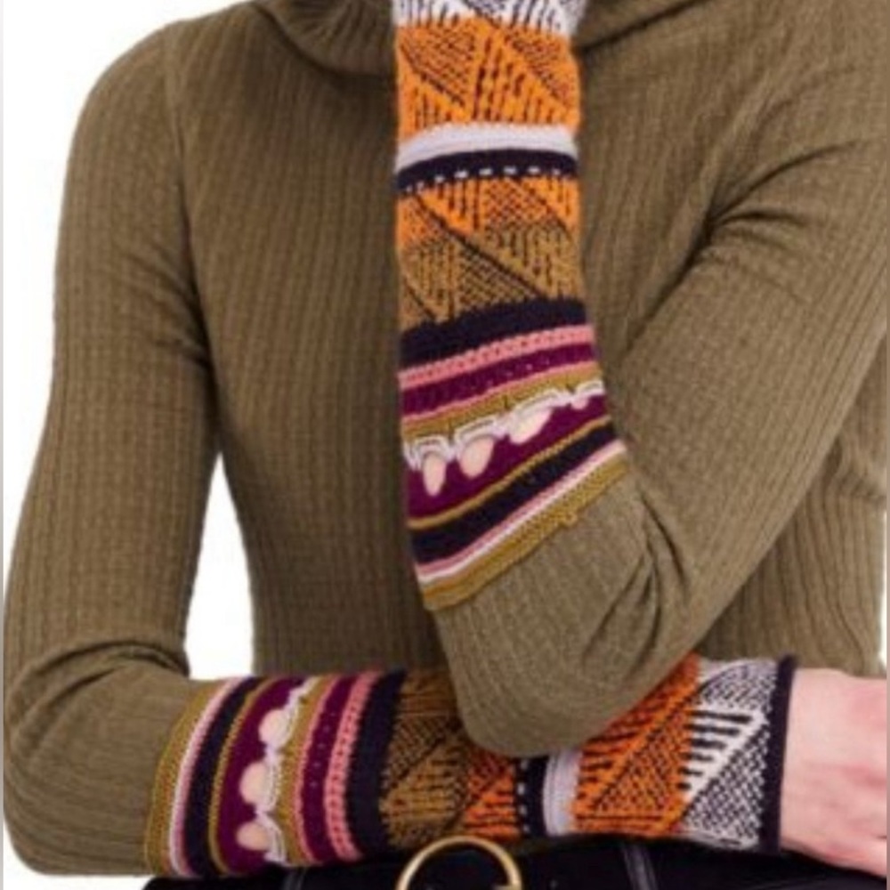 Free People Mixed-Up Cuff Thermal Top XS